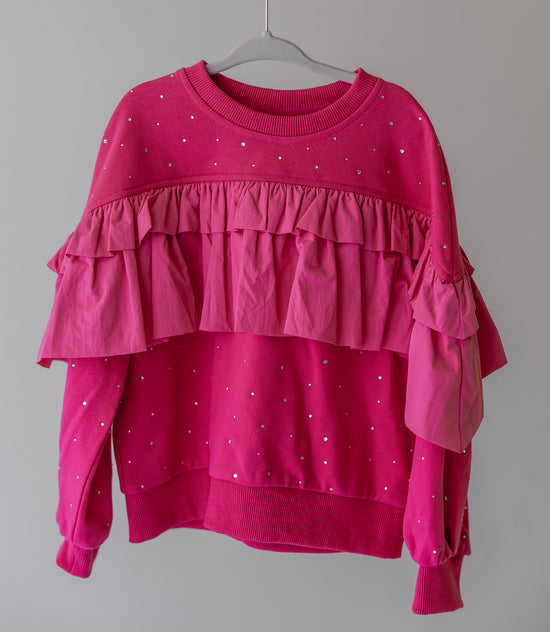 Flouncy Fuchsia Crewneck