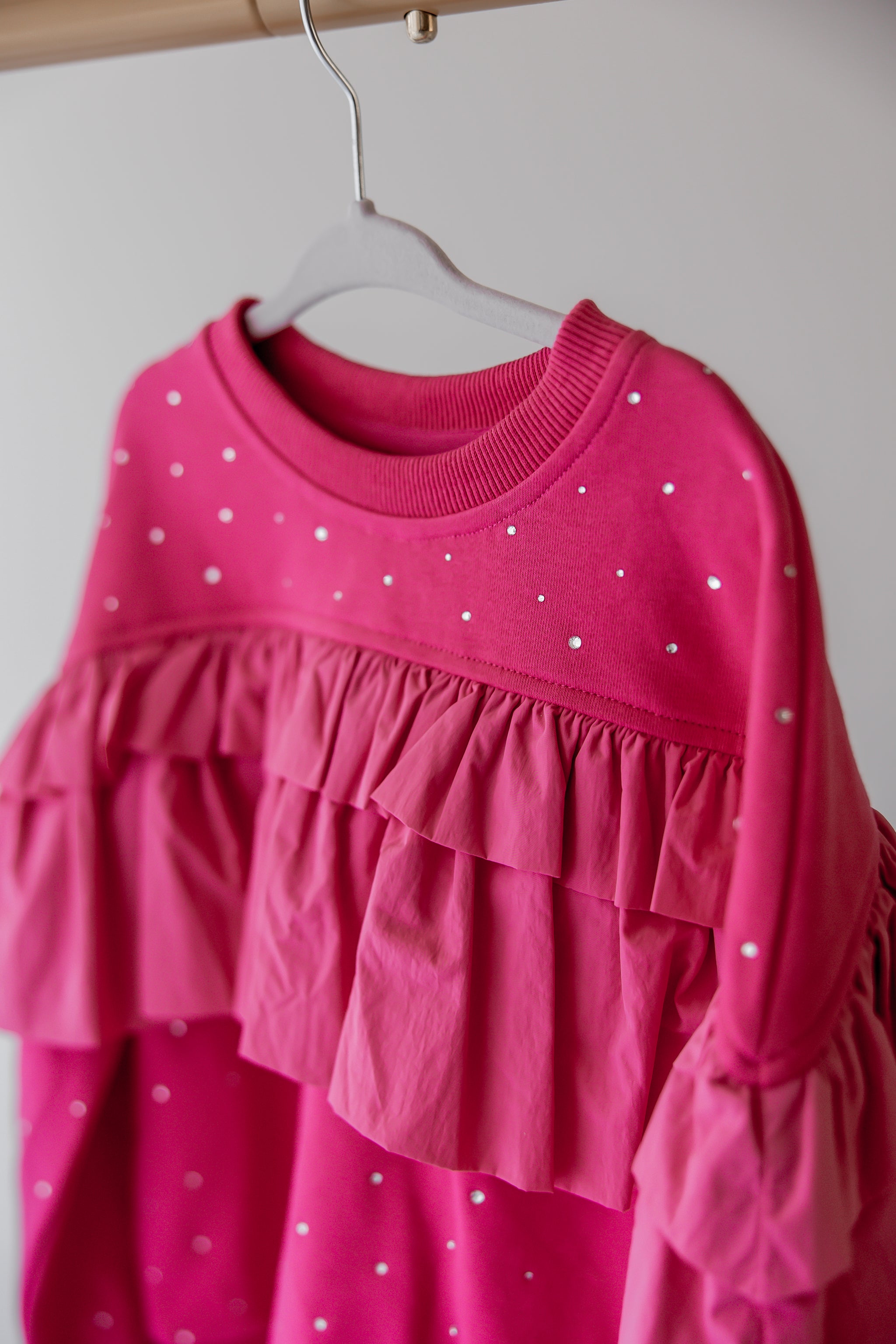 Flouncy Fuchsia Crewneck
