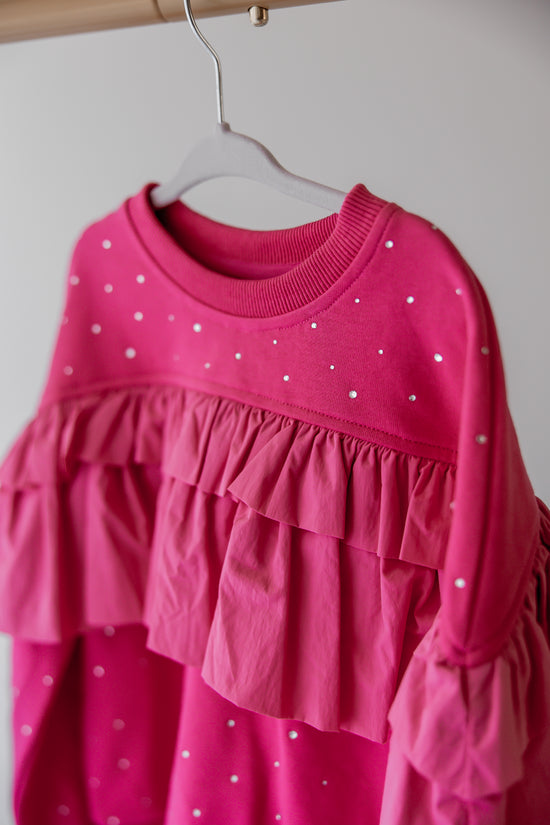 Flouncy Fuchsia Crewneck