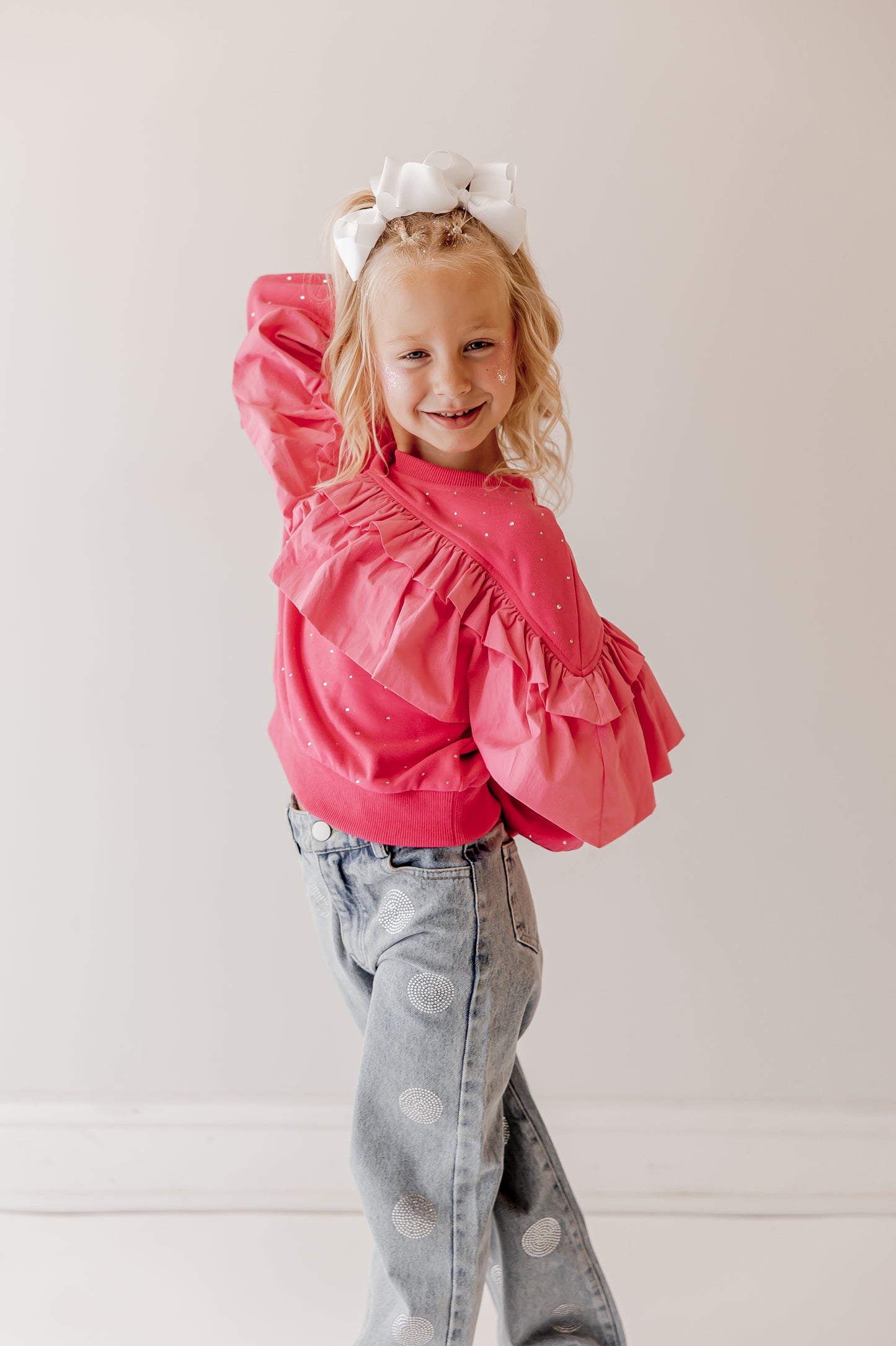 Flouncy Fuchsia Crewneck