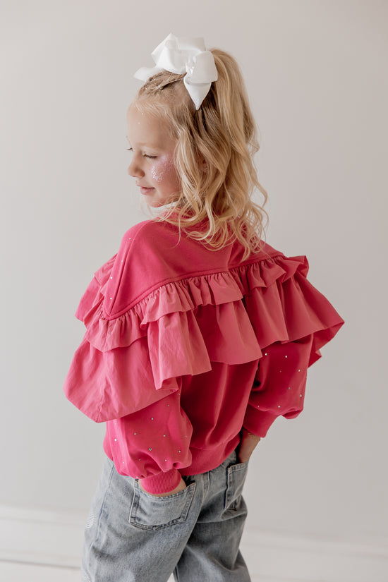 Flouncy Fuchsia Crewneck